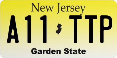 NJ license plate A11TTP