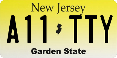 NJ license plate A11TTY