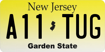 NJ license plate A11TUG