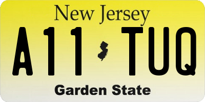 NJ license plate A11TUQ