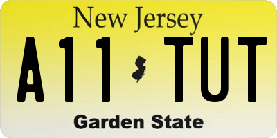 NJ license plate A11TUT