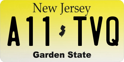 NJ license plate A11TVQ