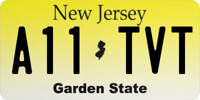 NJ license plate A11TVT
