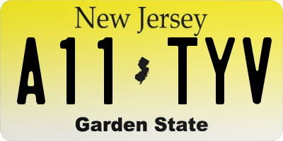 NJ license plate A11TYV