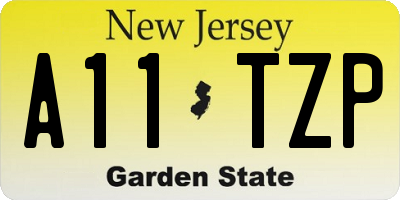 NJ license plate A11TZP