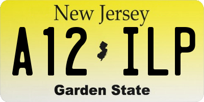 NJ license plate A12ILP