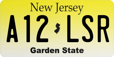 NJ license plate A12LSR
