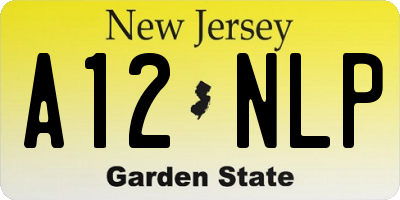 NJ license plate A12NLP