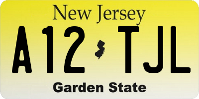 NJ license plate A12TJL