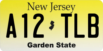 NJ license plate A12TLB