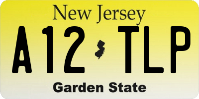 NJ license plate A12TLP