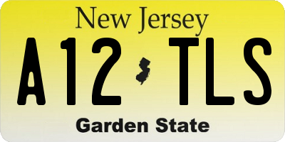 NJ license plate A12TLS