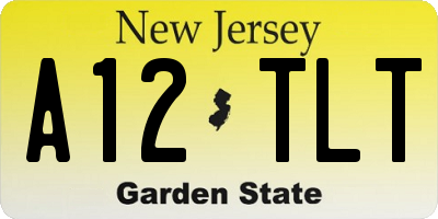 NJ license plate A12TLT