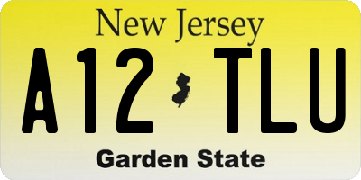 NJ license plate A12TLU