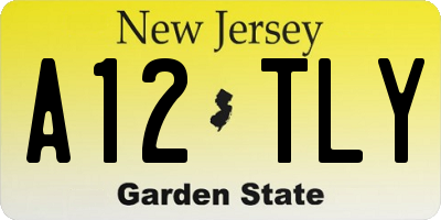 NJ license plate A12TLY