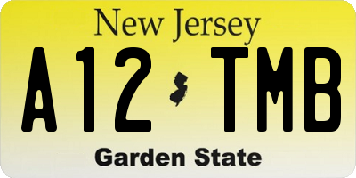 NJ license plate A12TMB