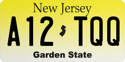 NJ license plate A12TQQ