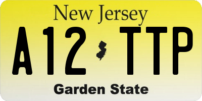 NJ license plate A12TTP