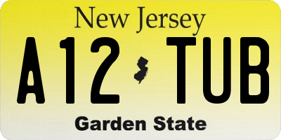 NJ license plate A12TUB