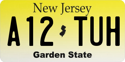 NJ license plate A12TUH