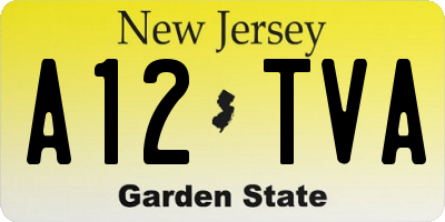 NJ license plate A12TVA