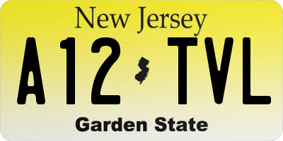 NJ license plate A12TVL