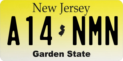 NJ license plate A14NMN
