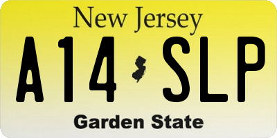 NJ license plate A14SLP