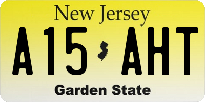 NJ license plate A15AHT