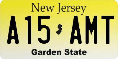NJ license plate A15AMT