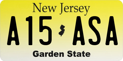 NJ license plate A15ASA