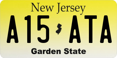 NJ license plate A15ATA