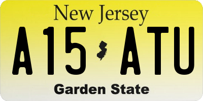 NJ license plate A15ATU