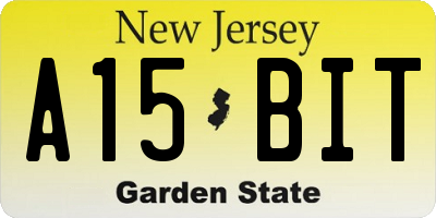 NJ license plate A15BIT