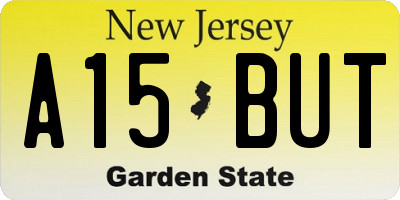 NJ license plate A15BUT