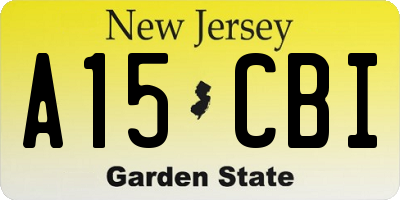 NJ license plate A15CBI
