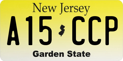 NJ license plate A15CCP