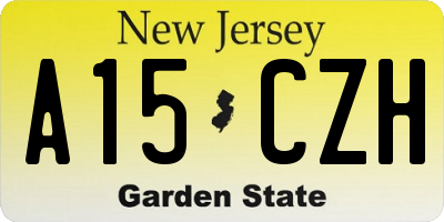 NJ license plate A15CZH