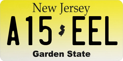 NJ license plate A15EEL