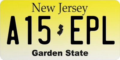 NJ license plate A15EPL