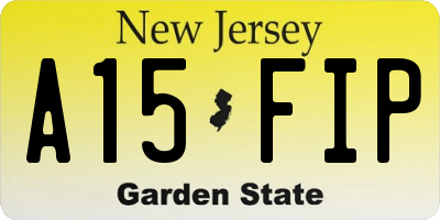 NJ license plate A15FIP