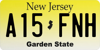NJ license plate A15FNH