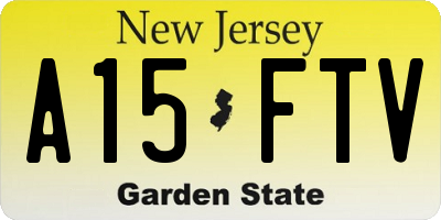 NJ license plate A15FTV