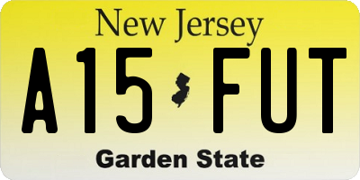 NJ license plate A15FUT