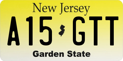 NJ license plate A15GTT