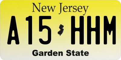 NJ license plate A15HHM