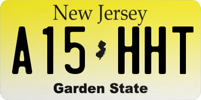 NJ license plate A15HHT