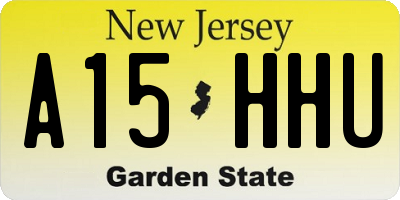 NJ license plate A15HHU