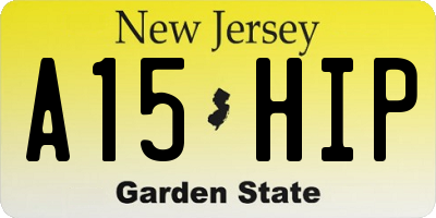 NJ license plate A15HIP