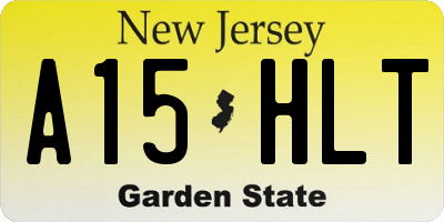 NJ license plate A15HLT